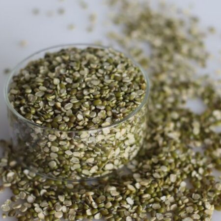 Split Green Moong Beans with Husk