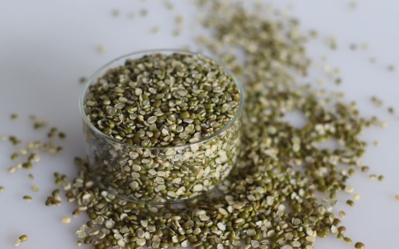 Split Green Moong Beans with Husk