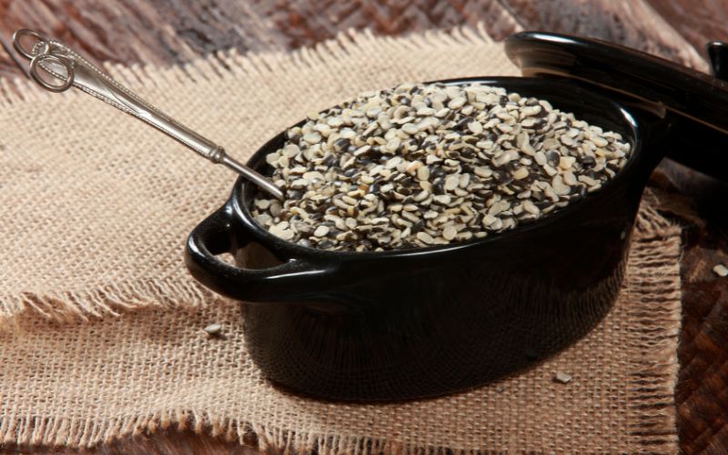 Split Black Matpe with Husk