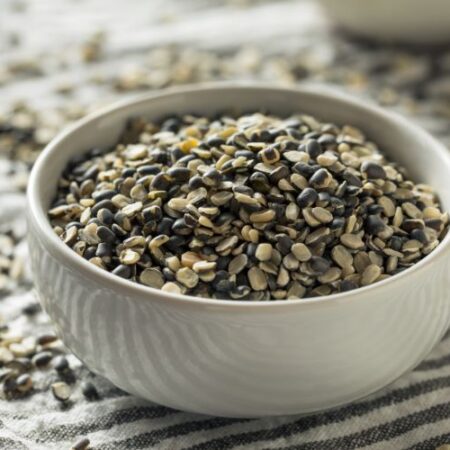 Split Black Matpe with Husk