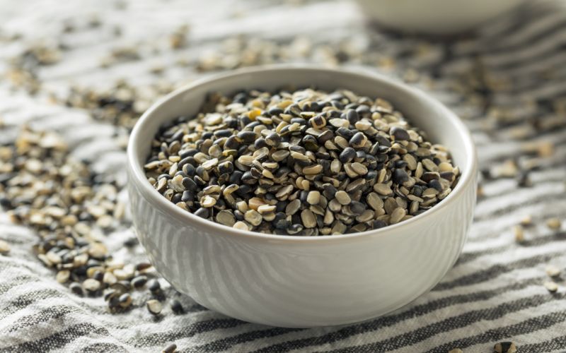 Split Black Matpe with Husk