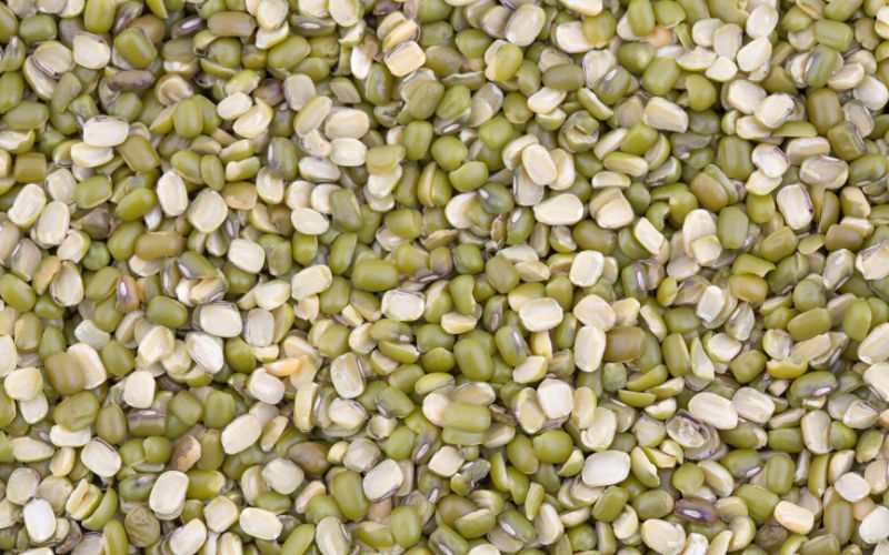Split Green Moong Beans with Husk