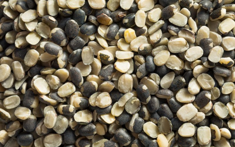 Split Black Matpe with Husk