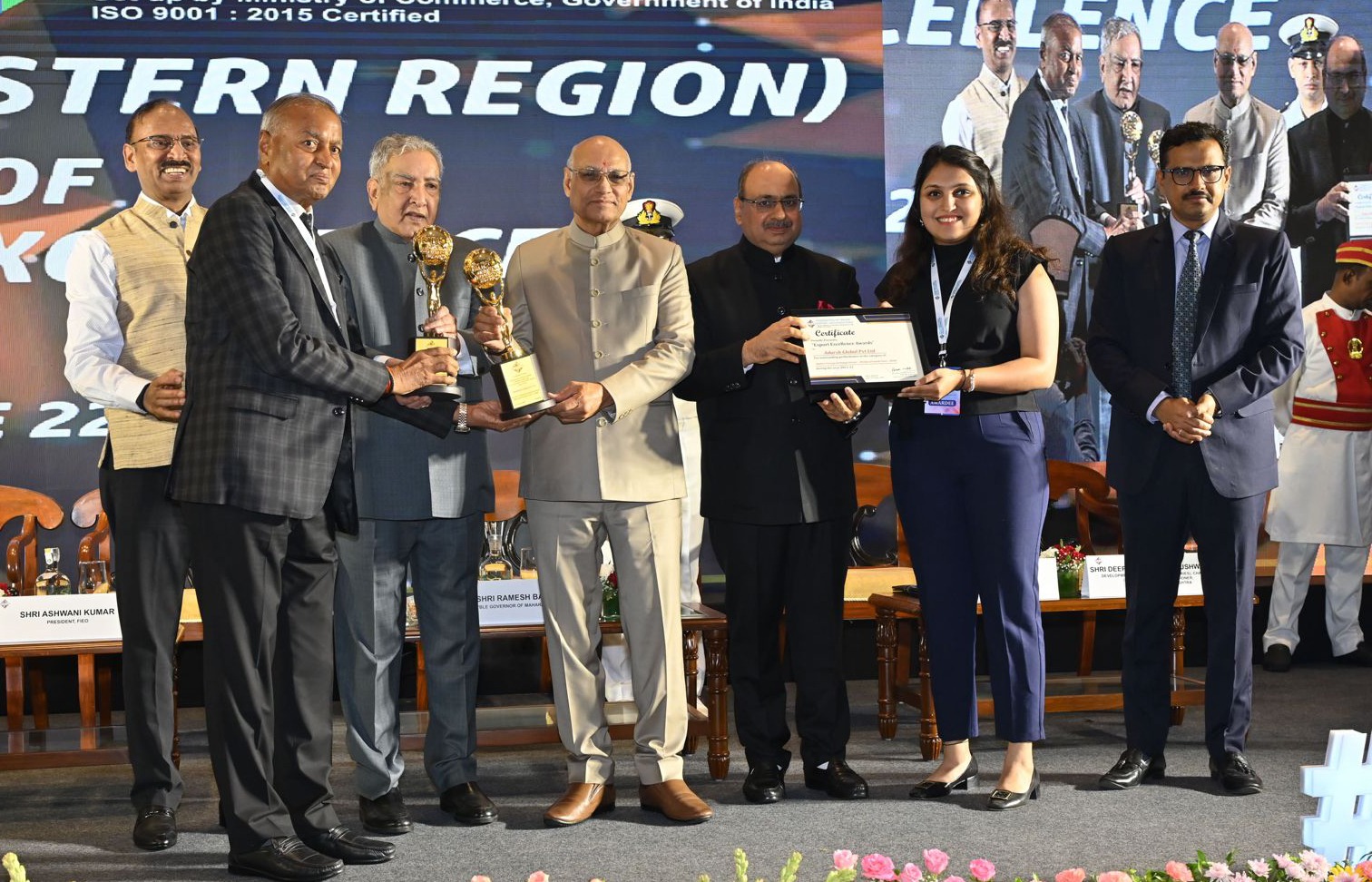 Mr. Ram Awatar Jaju (Chairman) and Surbhi Jaju - Highest Foreign Exchange Earner MSME Category